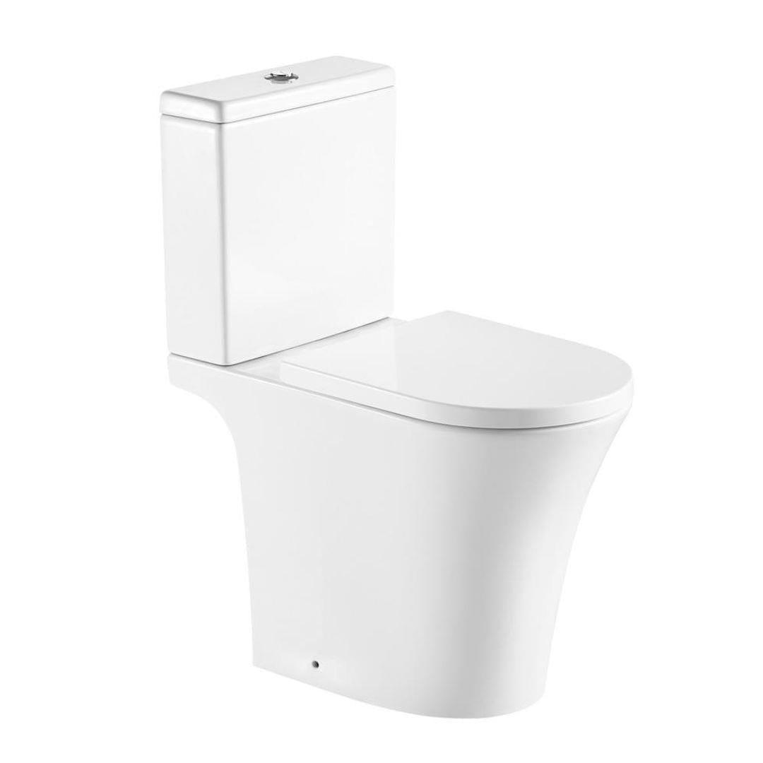 Aquarius Close Coupled Toilet Aquarius K-Series Rimless Comfort Height Close Coupled Toilet, Cistern and Soft Close Seat