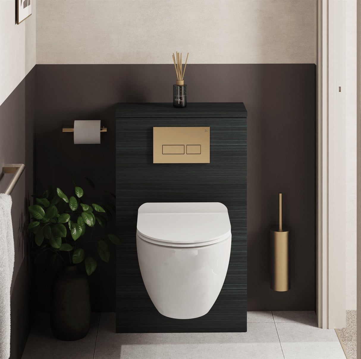 Crosswater WC Back To Wall Unit Steelwood Crosswater WC Unit - 545mm Wide