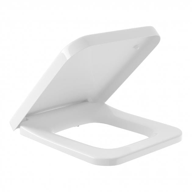 Villeroy & Boch Toilet Seat Villeroy & Boch Architectura Square Soft Close Toilet Seat in White Alpin