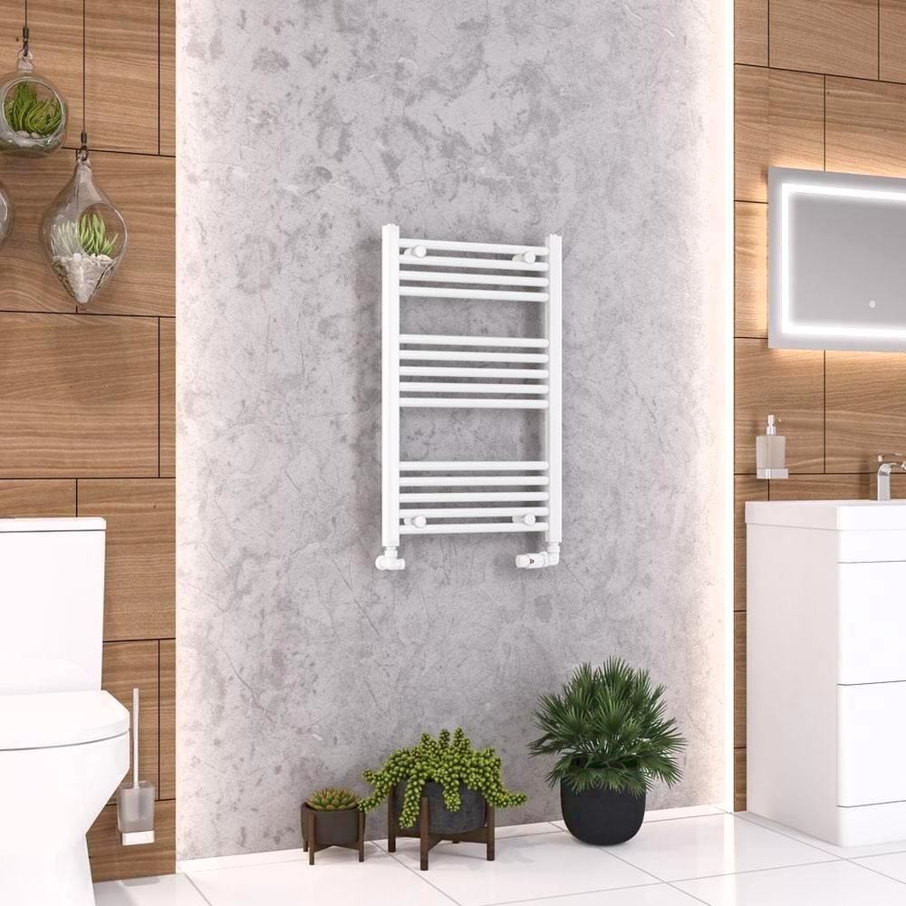 Eastbrook Ladder Rail 800 x 500 / Electric Only Eastbrook Wendover Straight Vertical Heated Towel Rail in White