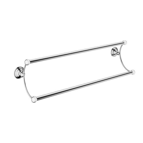 Crosswater Towel Rails and Rings Crosswater Belgravia 600mm Double Towel Rail in Chrome