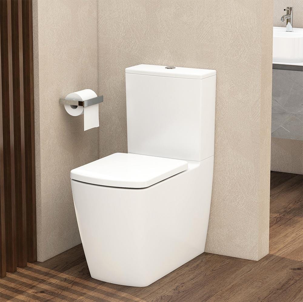 Imex Close Coupled Toilet Imex Ravine Close Coupled Rimless Toilet with Soft Close Seat