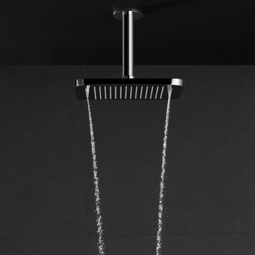 Flova Fixed Shower Head Flova Design 2 Function Rainshower Shower Head with Integral Ceiling Shower Arm