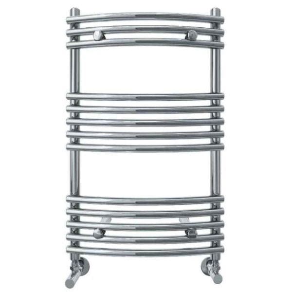Vogue Designer Towel Radiator 772 x 500 / Central Heating Vogue Melody Curved Designer Towel Radiator in Chrome