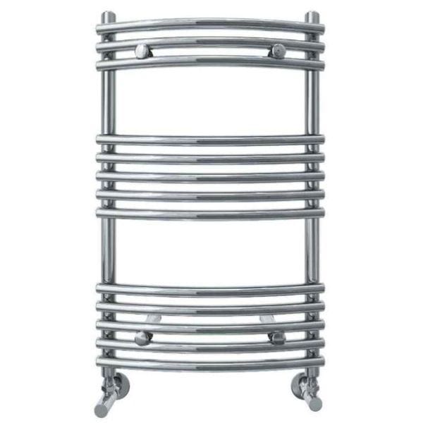 Vogue Designer Towel Radiator 772 x 500 / Dual Fuel Vogue Melody Curved Designer Towel Radiator in Chrome