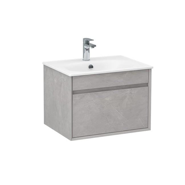 Imex Wall Mounted Vanity Unit Imex Alma Wall Mounted Single Drawer 600mm Vanity Unit with Basin