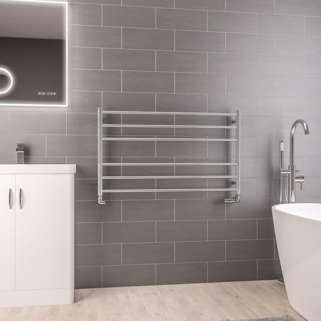 Eastbrook Ladder Rail 590 x 1000mm / Central Heating Eastbrook Violla Straight Vertical Heated Towel Rail