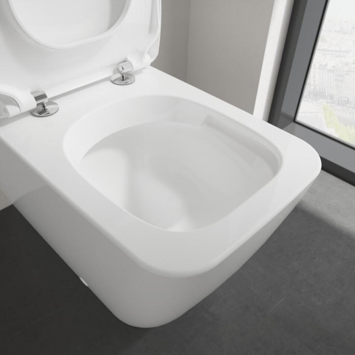 Villeroy & Boch Close Coupled Toilet Villeroy & Boch Venticello Rimless Close Coupled Toilet with Slimline Soft Close Seat