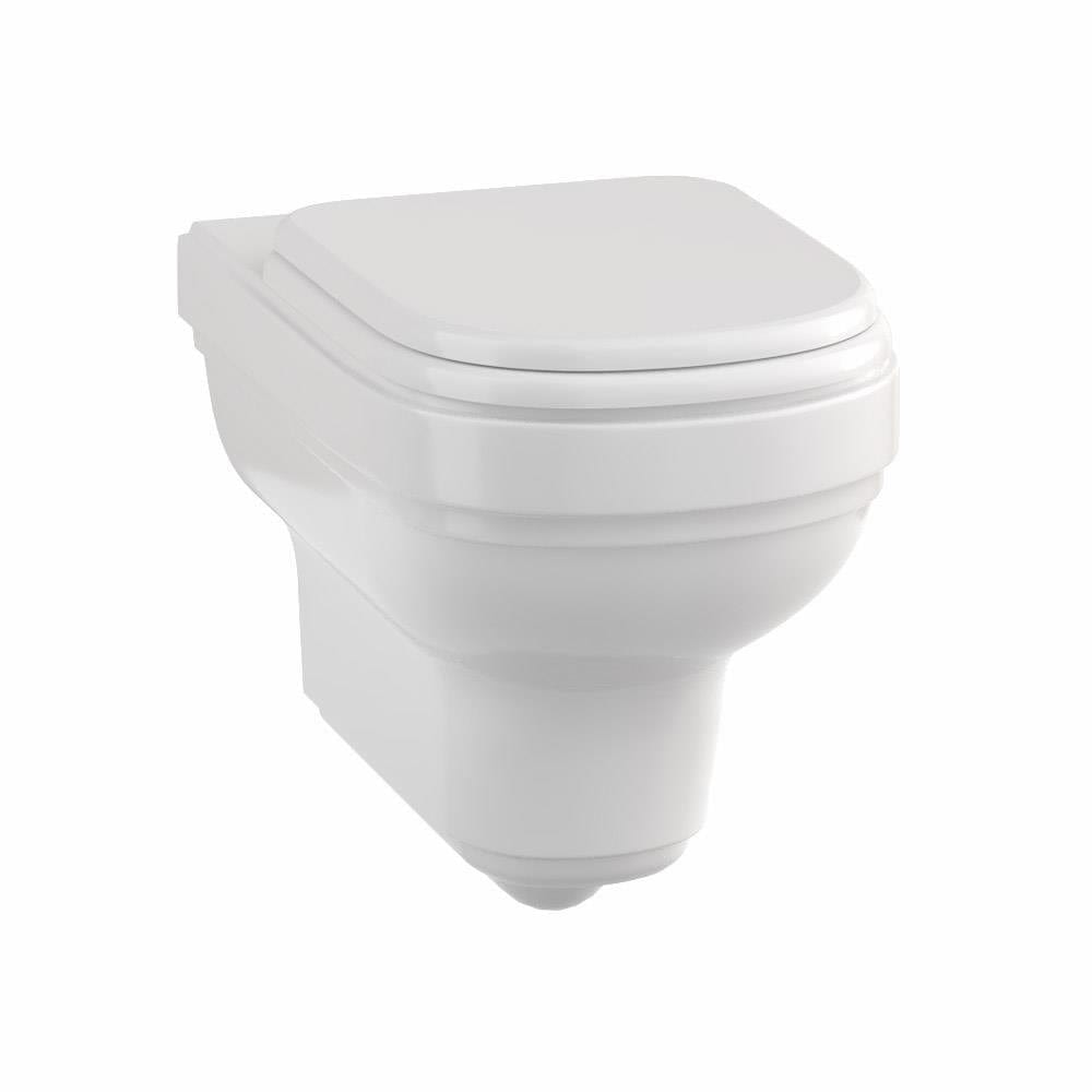 Burlington Wall Hung Toilet Burlington Riviera Wall Hung Toilet with Soft Close Seat