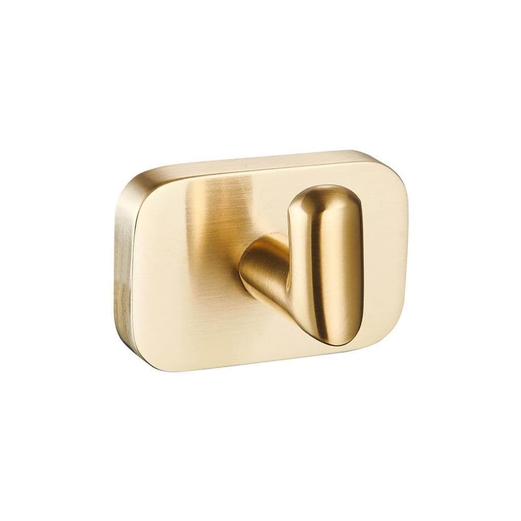 Eastbrook Robe Hook Brushed Brass Eastbrook Asti Curved Robe Hook