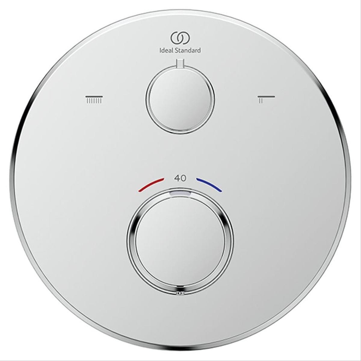 Ideal Standard Concealed Shower Valve Ideal Standard Ceratherm T25 2 Outlet Round Concealed Valve Trim-set