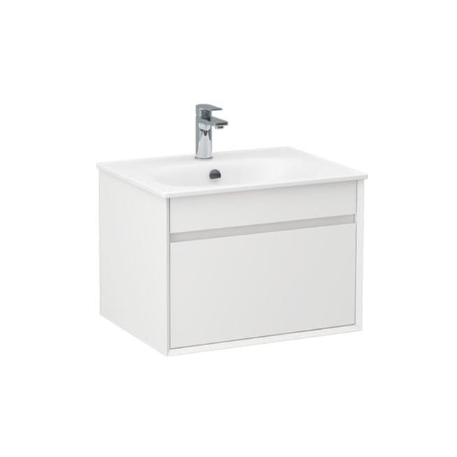 Imex Wall Mounted Vanity Unit Imex Alma Wall Mounted Single Drawer 600mm Vanity Unit with Basin