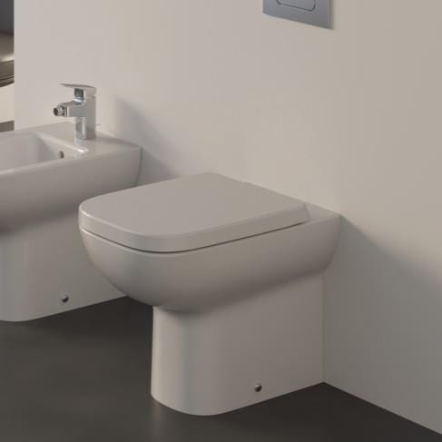 Ideal Standard Back to Wall Toilet Ideal Standard i.life A Back to Wall Rimless Toilet with Soft Close Seat