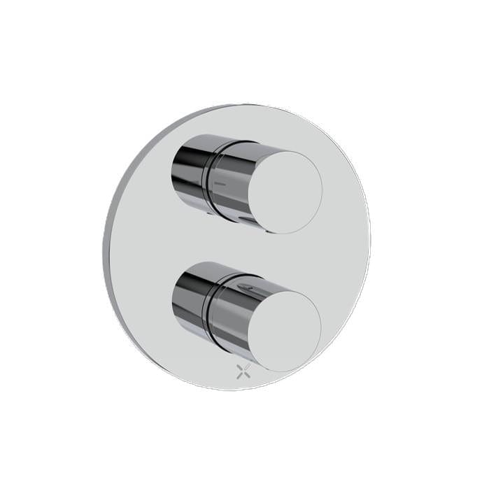 Crosswater Concealed Shower Valve Chrome Crosswater Lazo Crossbox 2 Outlet Multi-Flow Trimset