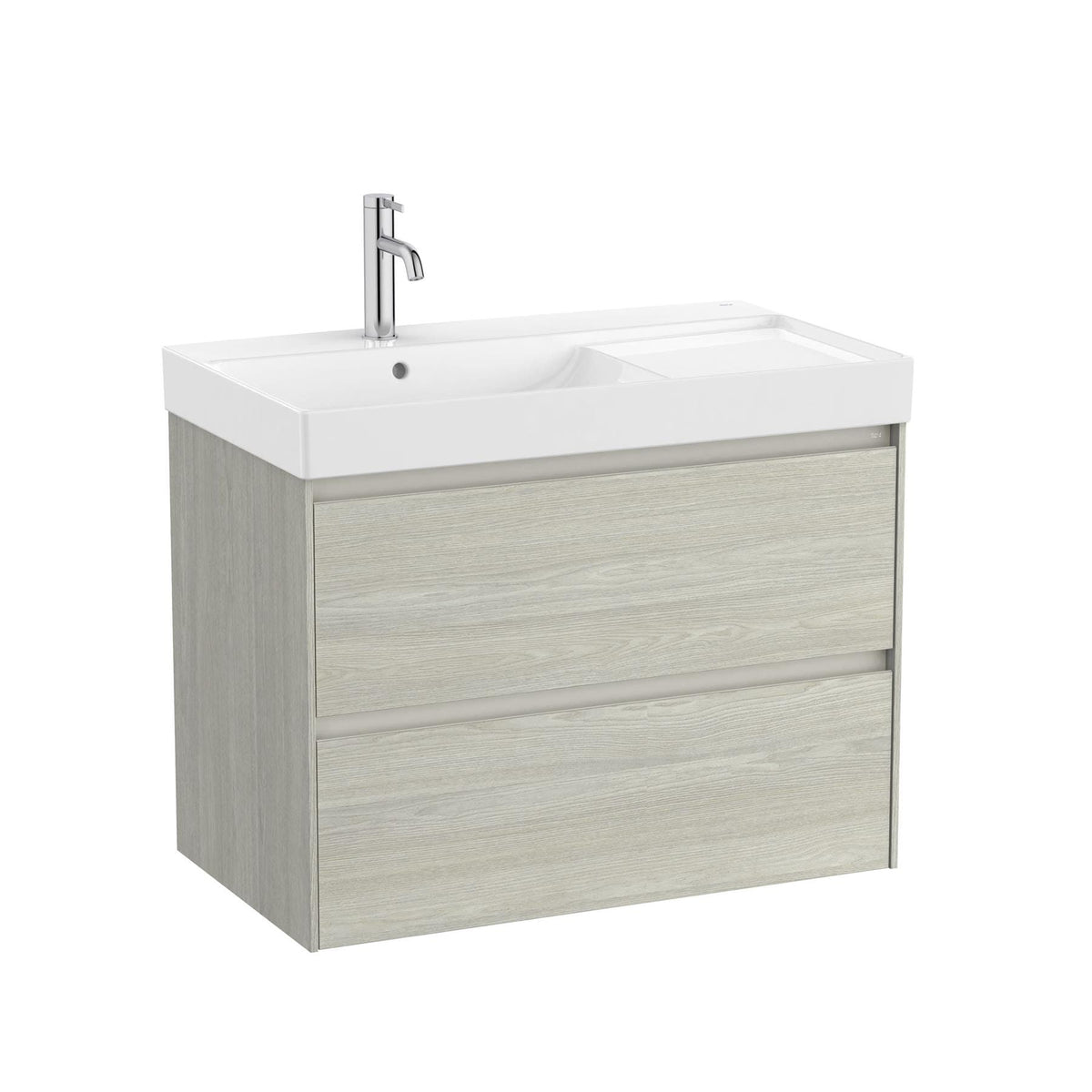 Roca Ona 800mm Wall Mounted Two Drawer Vanity Unit with Basin