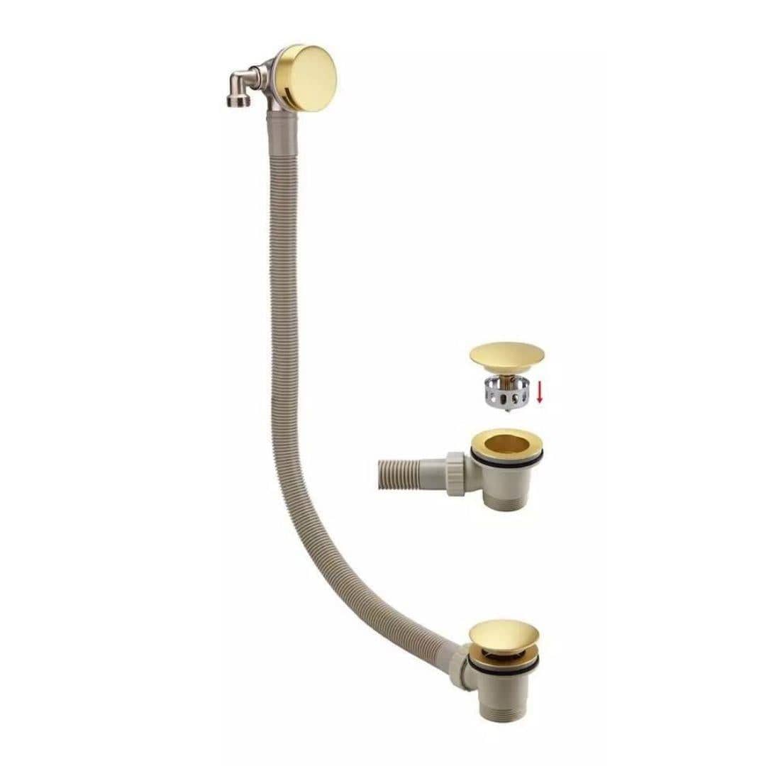 Aquarius Concealed Shower Set Aquarius RainLux Round 2 Outlet Overflow Filler Shower Bundle