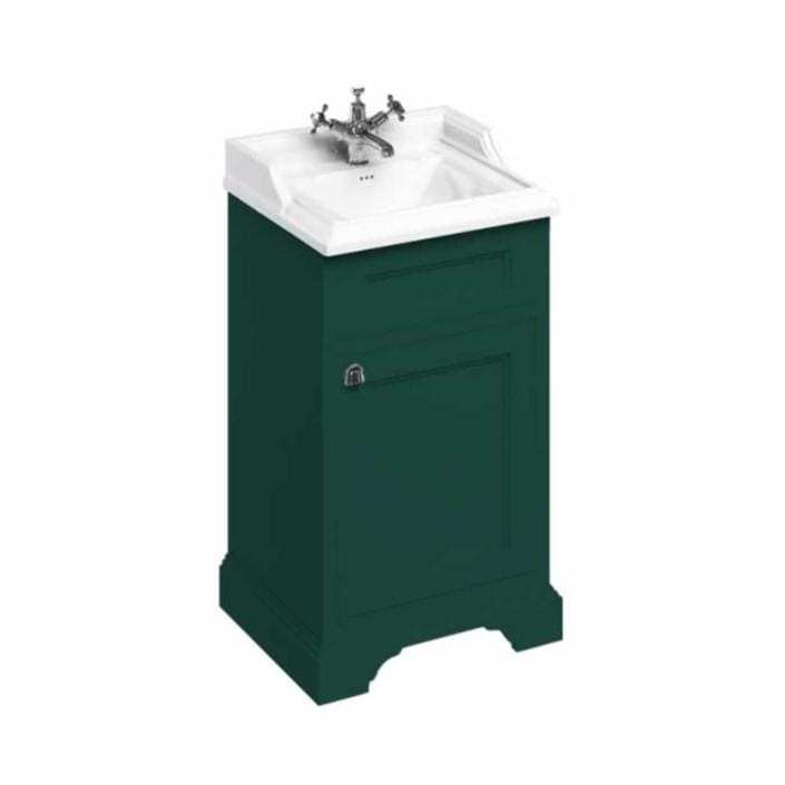 Burlington Edwardian Freestanding Square Cloakroom Vanity Unit with Basin