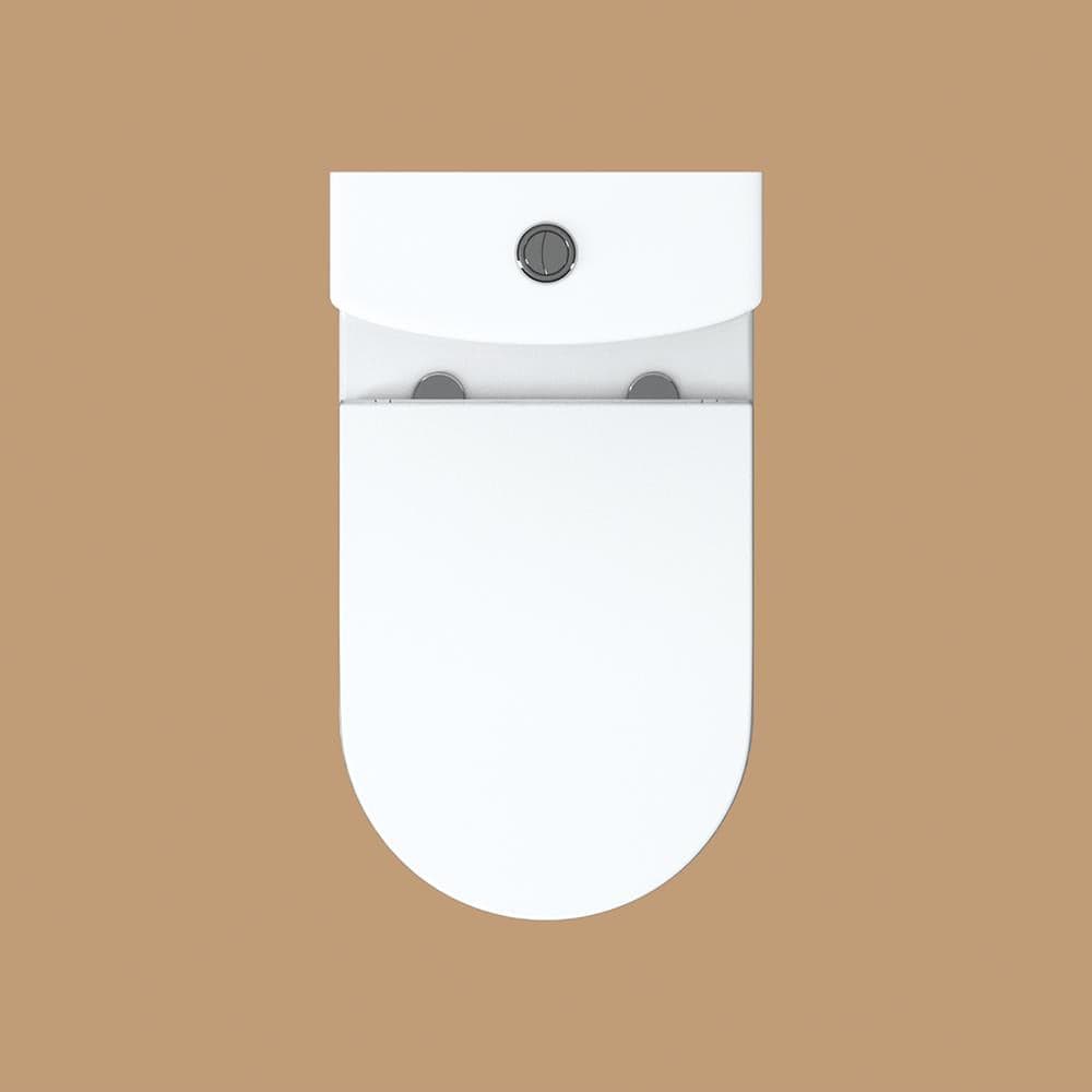 Imex Close Coupled Toilet Imex Alma Close Coupled Rimless Toilet with Soft Close Seat