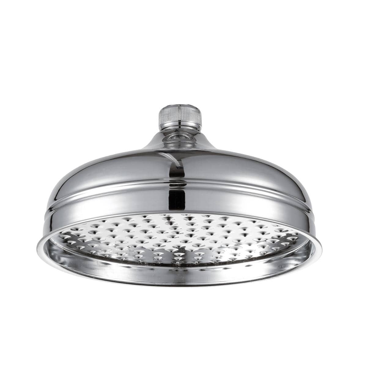 JTP Fixed Shower Head Chrome JTP Grosvenor 200mm Traditional Round Shower Head