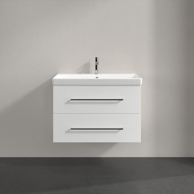 Villeroy & Boch Wall Mounted Vanity Unit Villeroy & Boch Avento Wall Hung Vanity Unit 780mm Two Drawers with Basin