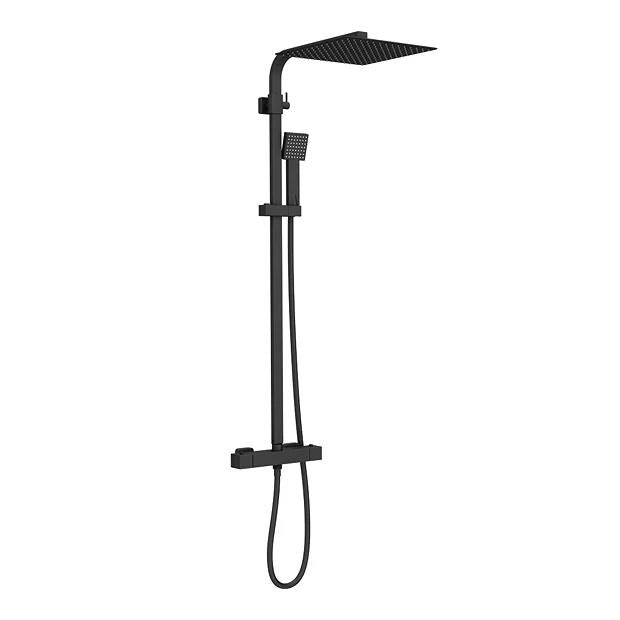 Aquarius RainLux Cool Touch Adjustable Square Exposed Shower Valve and Kit