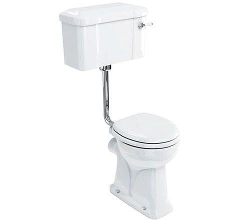 Burlington Low Level Toilet 440mm / Lever / Chrome Burlington Regal Comfort Height Low Level Toilet