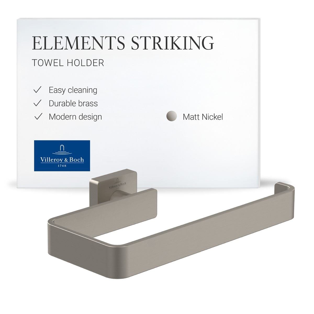 Villeroy & Boch Towel Rails and Rings Villeroy & Boch Elements - Striking Towel Rail