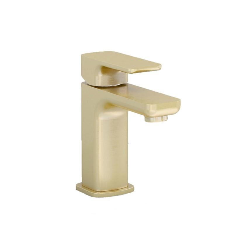 Imex Mono Basin Tap Brushed Brass Imex Blade Basin Mixer Tap with Universal Waste