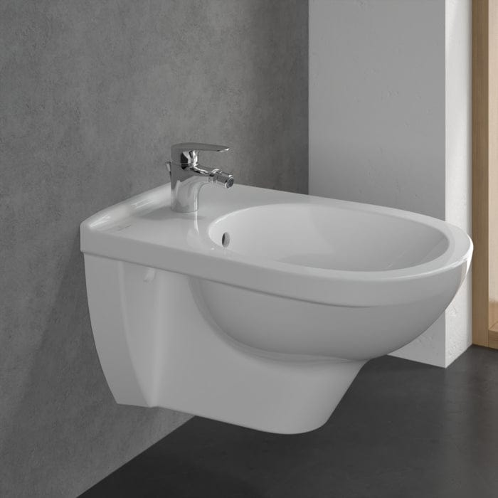 Villeroy & Boch Bidet Tap Villeroy & Boch O.Novo Start Single Lever Bidet Mixer Tap with Pop-Up Waste in Chrome
