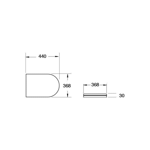 Imex Toilet Seat Imex Arco Slimline Contour Soft close, Quick Release Duraplast Seat in White