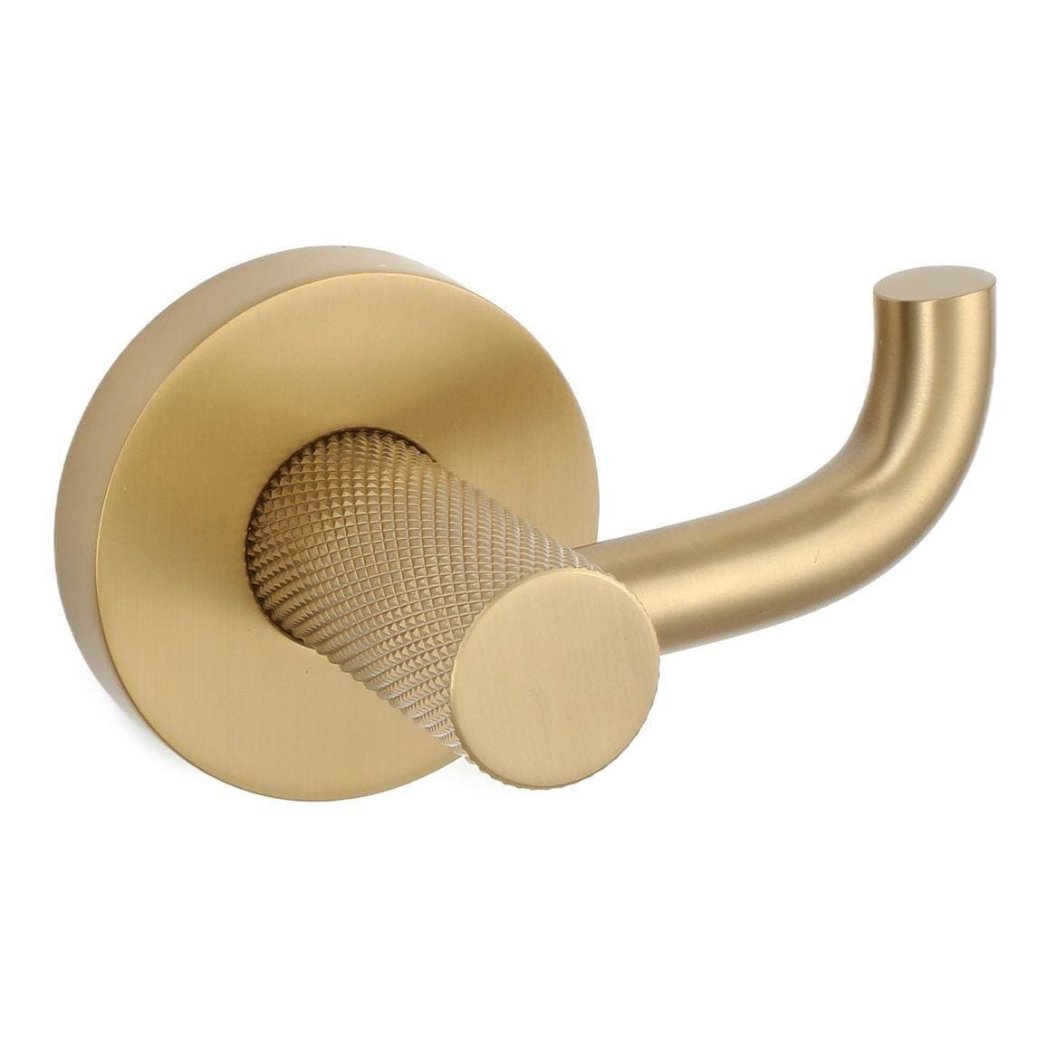 Aquarius Bathrooms Robe Hook Brushed Brass Aquarius Mode Robe Hook