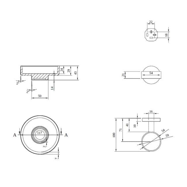 Villeroy & Boch Soap Dish Villeroy & Boch Elements Tender Wall Mounted Soap Dish in Brushed Nickel Matt