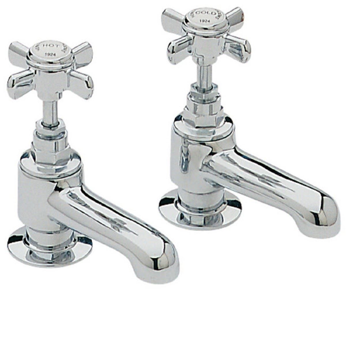 Heritage Dawlish Bath Pillar Taps (Pair)