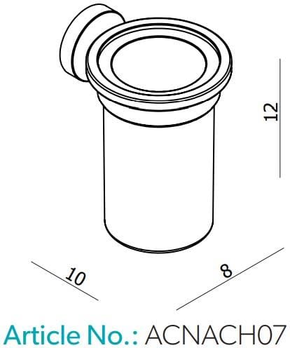 hib. Toothbrush Holder hib. Nano Wall Mounted Tumbler in Chrome
