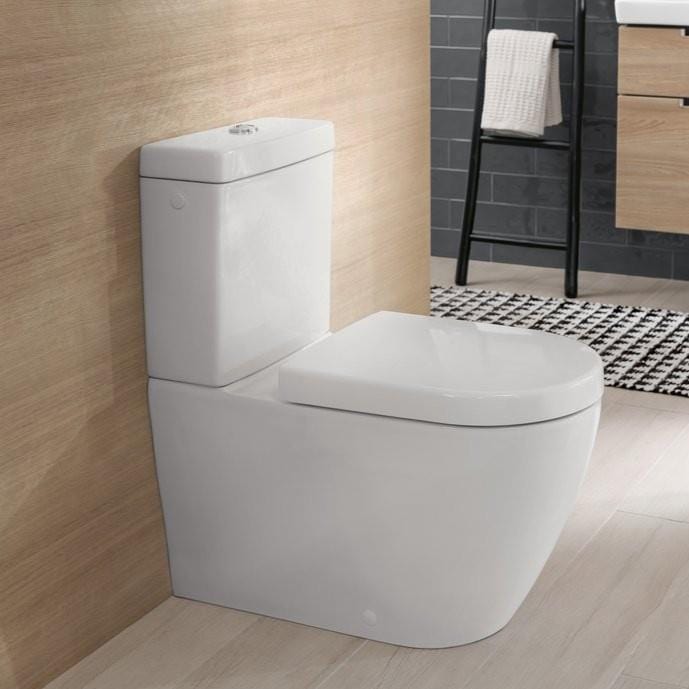 Villeroy & Boch Toilet Seat Villeroy & Boch Subway 2.0 Wrapover Soft Close, Quick Release Toilet Seat in White Alpine