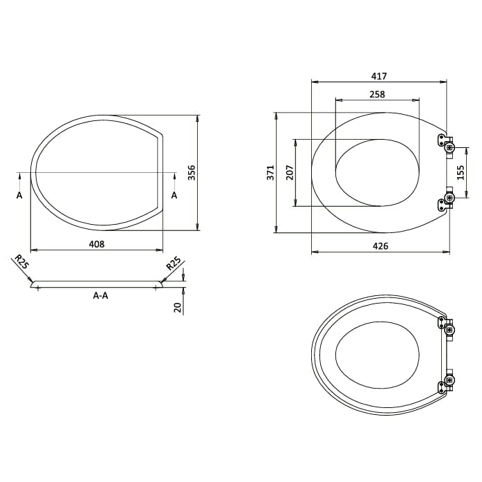 Burlington Toilet Seat Burlington Guild Close Toilet Seat