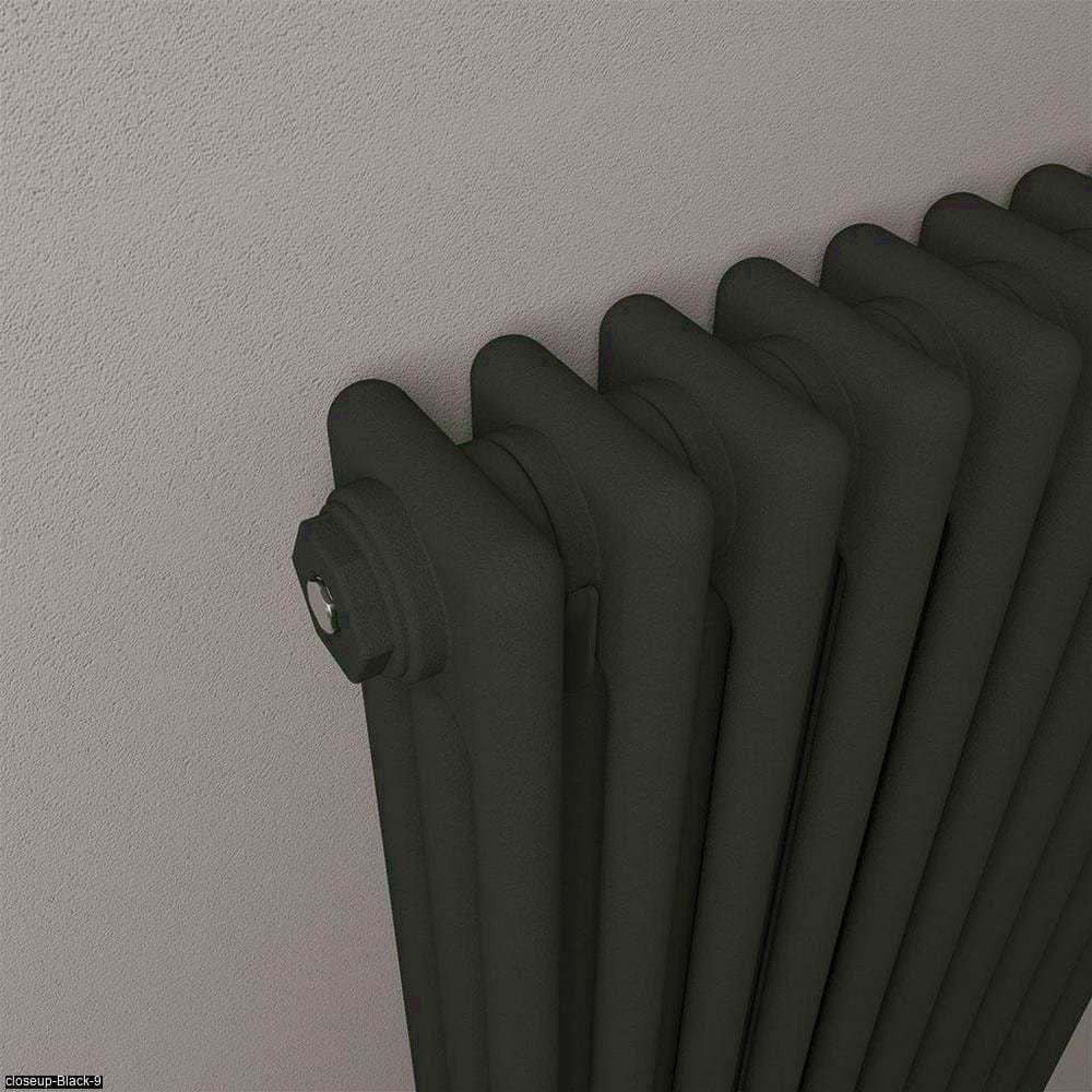 Eastbrook Eastbrook Rivassa Traditional 3 Column Radiator in Matt Black