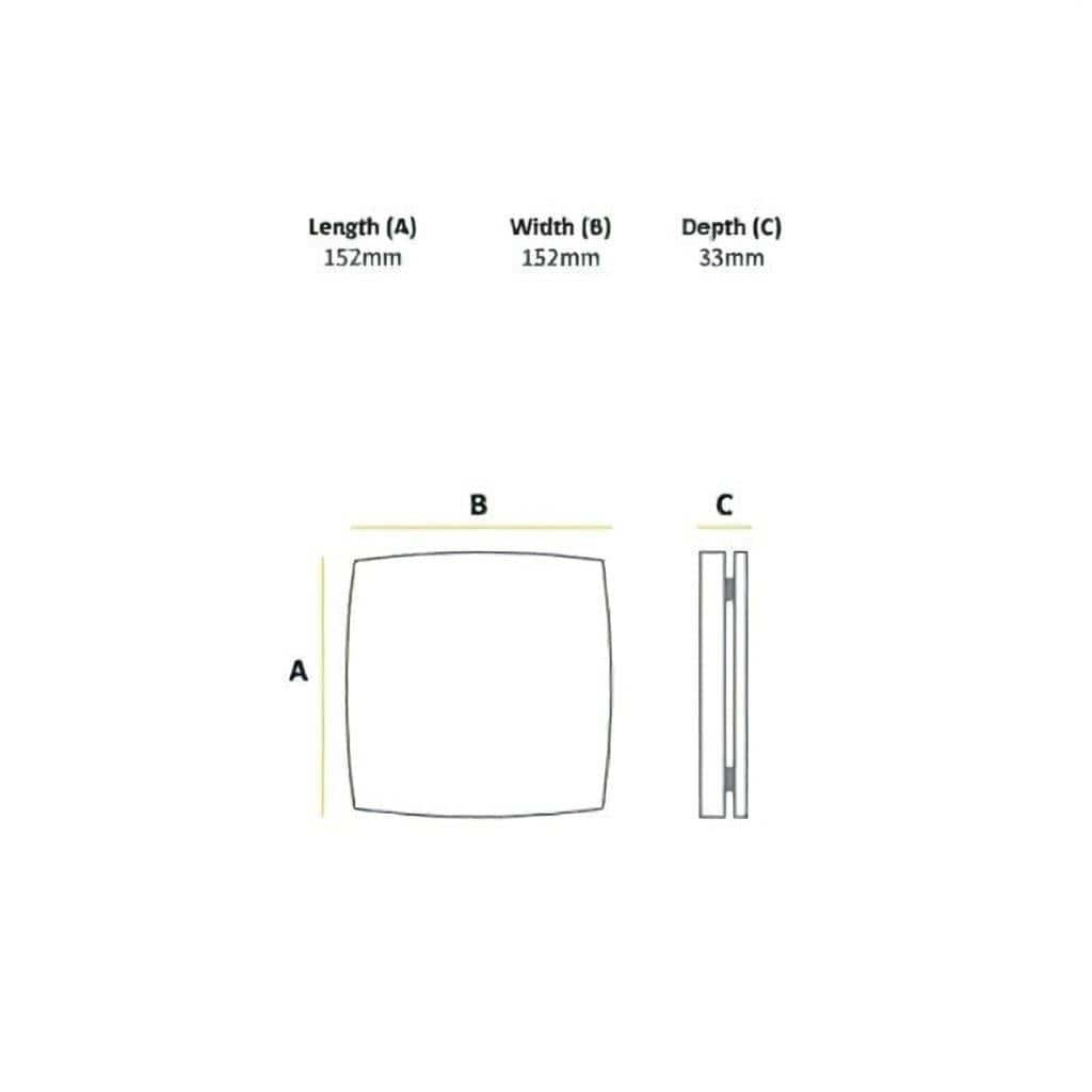 HiB Wall Mounted Fan HiB Breeze Wall Mounted Bathroom Fan