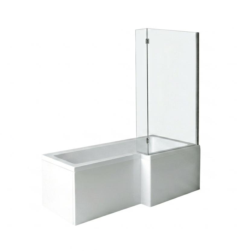 Aquarius Bathrooms Complete Bathroom Suite Aquarius Altano Complete Bathroom Suite with 1700mm L-Shaped Bath, Toilet, Basin, Shower & Taps