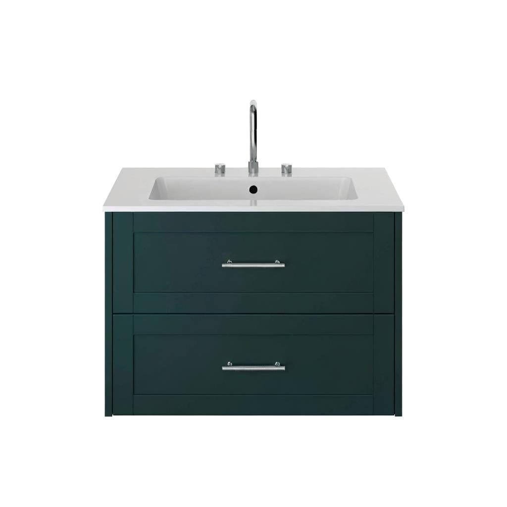 Heritage Wall Mounted Vanity Unit Classic Green / 1 Heritage Lynton 800mm Wall Mounted Vanity Unit with Basin