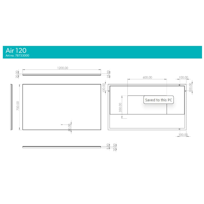 HiB Illuminated Mirror HiB Air LED Illuminated Mirror