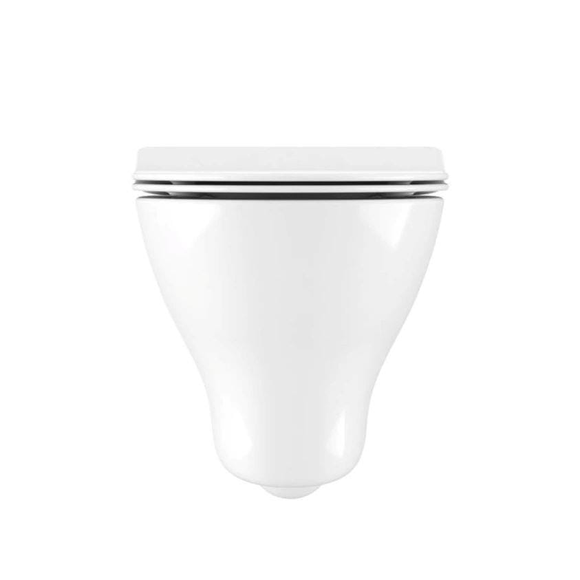 Crosswater Wall Hung Toilet Crosswater Kai Rimless Wall Hung Toilet with Slimline Soft Close Seat