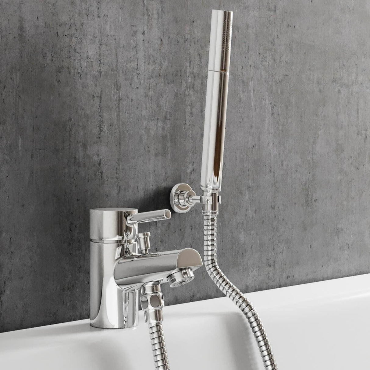 Imex Bath Shower Mixer Imex Arco Mono Bath Shower Mixer Tap with Kit in Chrome