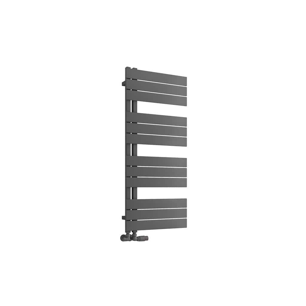Eastbrook Designer Towel Radiator 1150 x 500 / Dual Fuel Eastbrook Helmsley Straight Vertical Designer Towel Rail in Matt Anthracite
