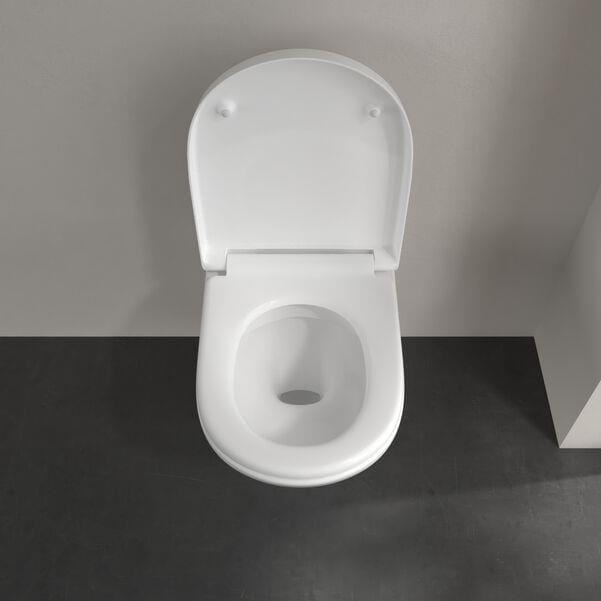 Villeroy & Boch Wall Hung Toilet Villeroy & Boch O.Novo Wall Hung Rimless Toilet with Soft Close Seat