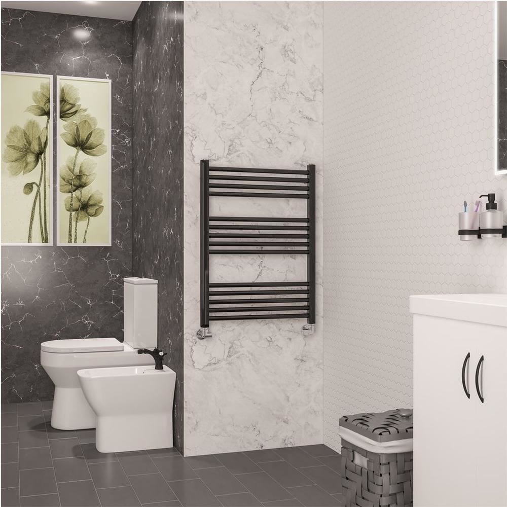 Eastbrook Wendover Straight Heated Towel Rail in Black Gold