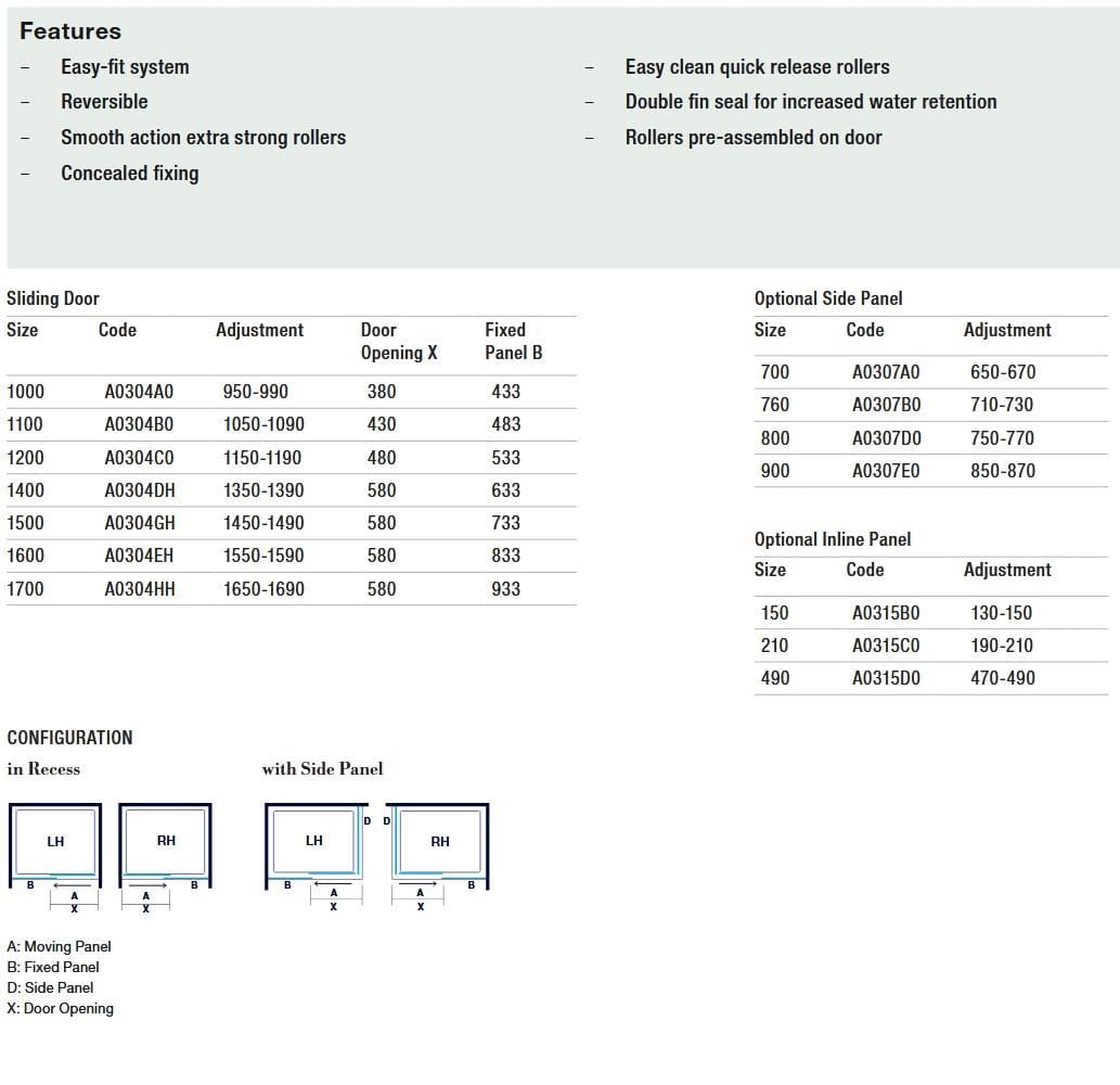 Merlyn Sliding Shower Door Merlyn Ionic Express Sliding Shower Door