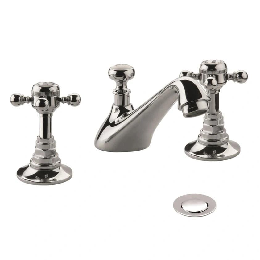 Imperial 3 Tap Hole Basin Set Imperial Lichfield 3 Hole Basin Mixer Tap with Pop-Up Waste - Chrome - ZLIC3BMCP