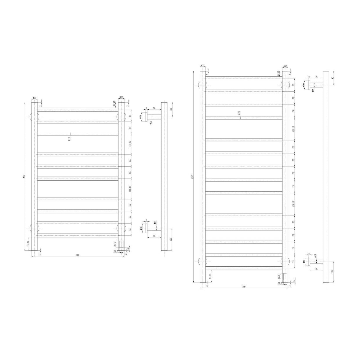 Reina Designer Towel Radiator Reina Arnage Dry Electric Designer Towel Radiator