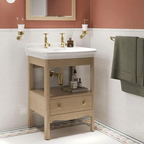 Burlington Floor Standing Vanity Unit Burlington Guild Floor Standing 620mm Vanity Unit with Basin